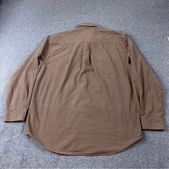 Carhartt Chest Pocket Button Down Brown Long Sleeve Men’s Size Large - Picture 7 of 10